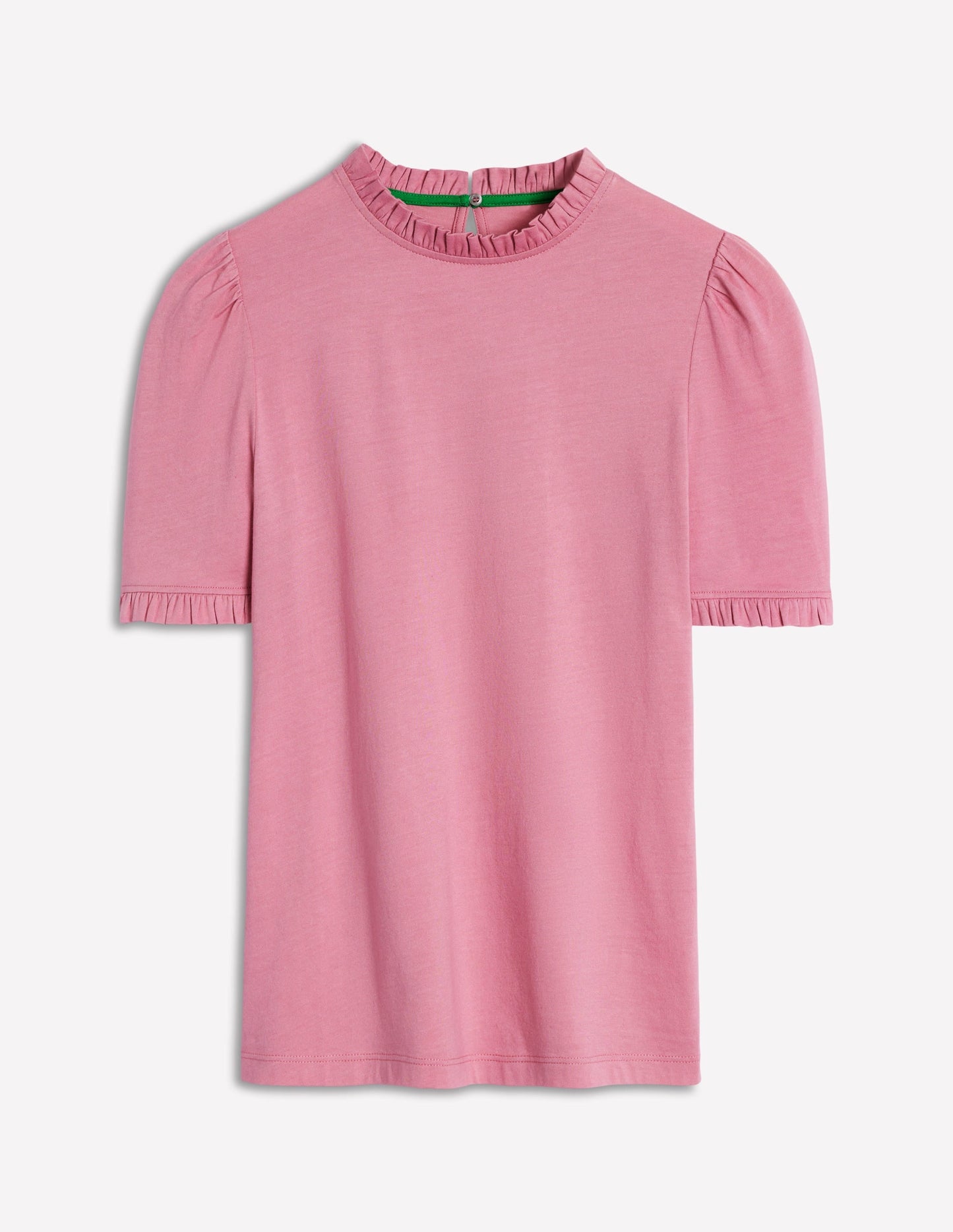Supersoft Frill Detail T-shirt-Formica Pink
