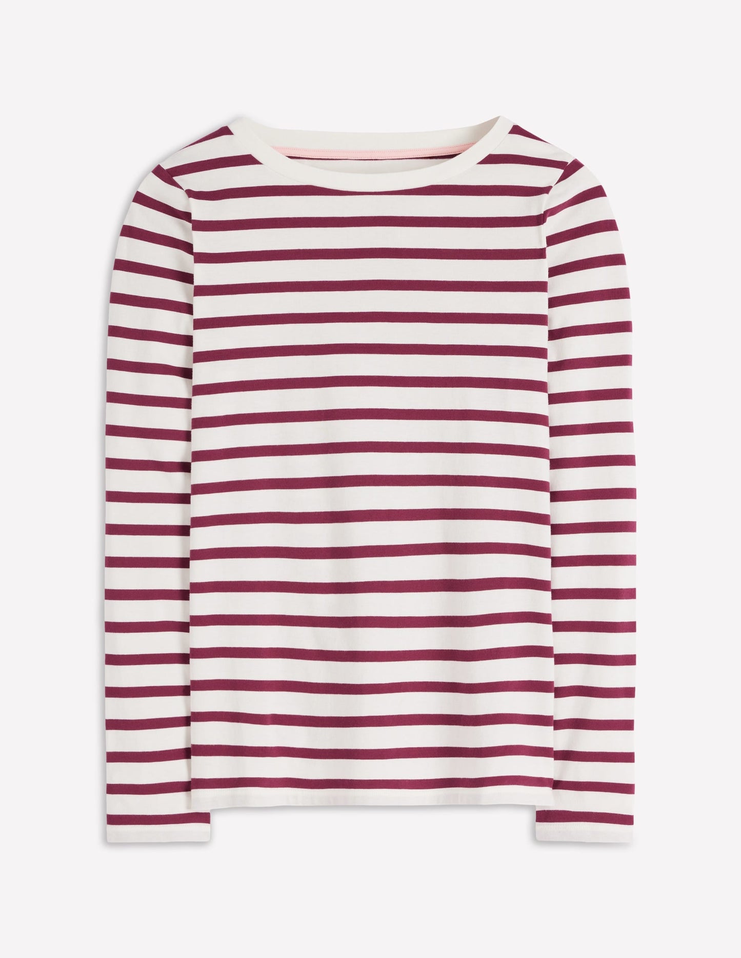 Olivia Long Sleeve Breton-Deep Wisteria Stripe