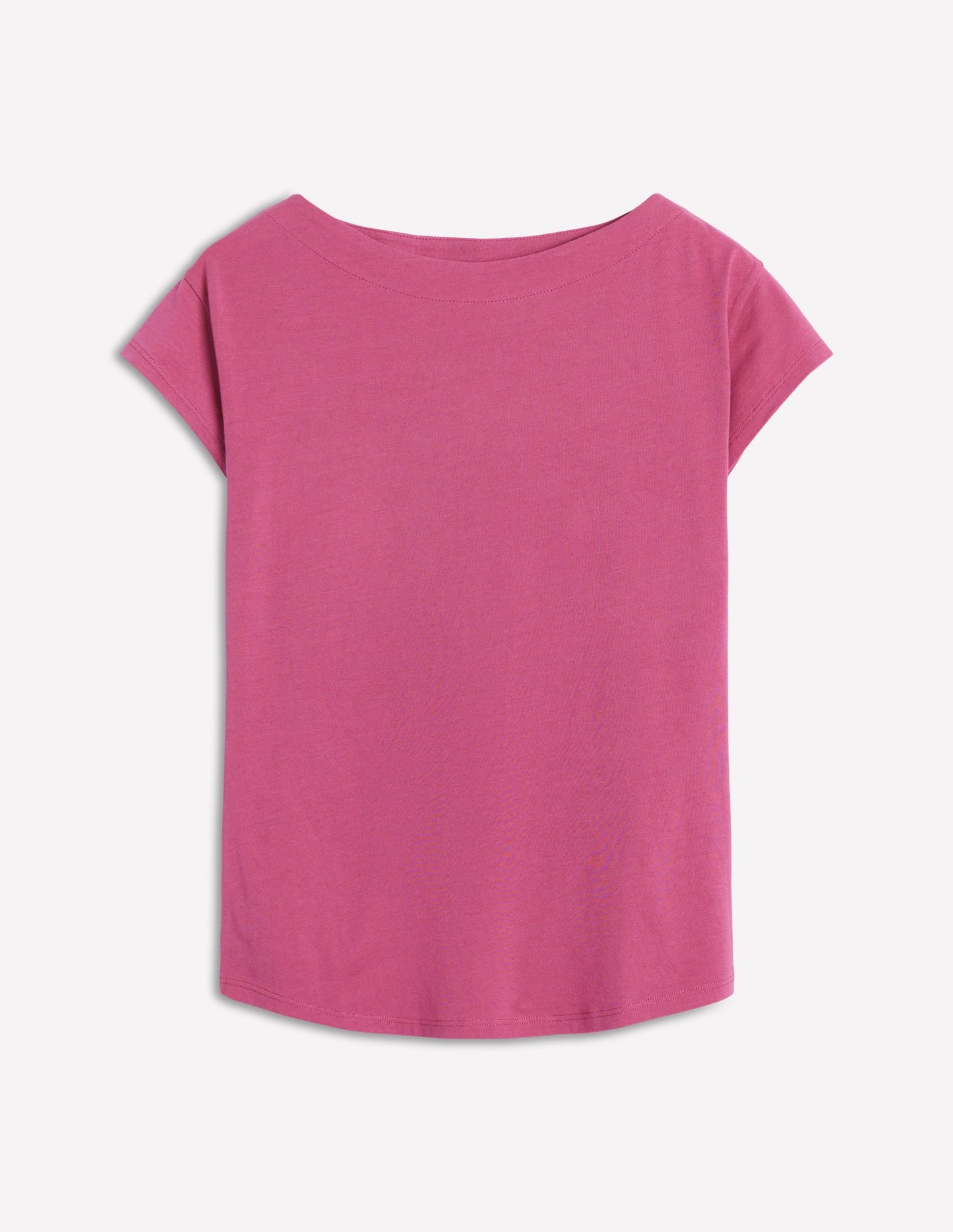 Supersoft Boat Neck T-Shirt-Purple Damson