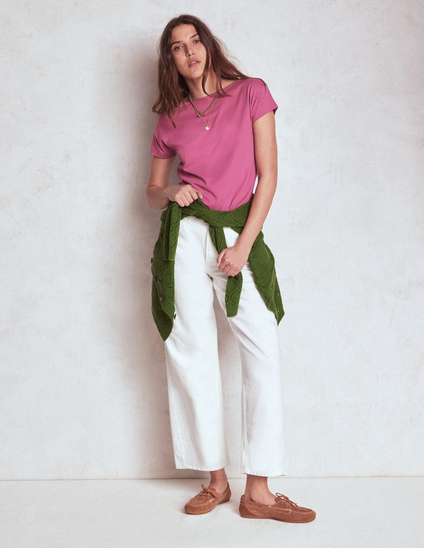 Supersoft Boat Neck T-Shirt-Purple Damson