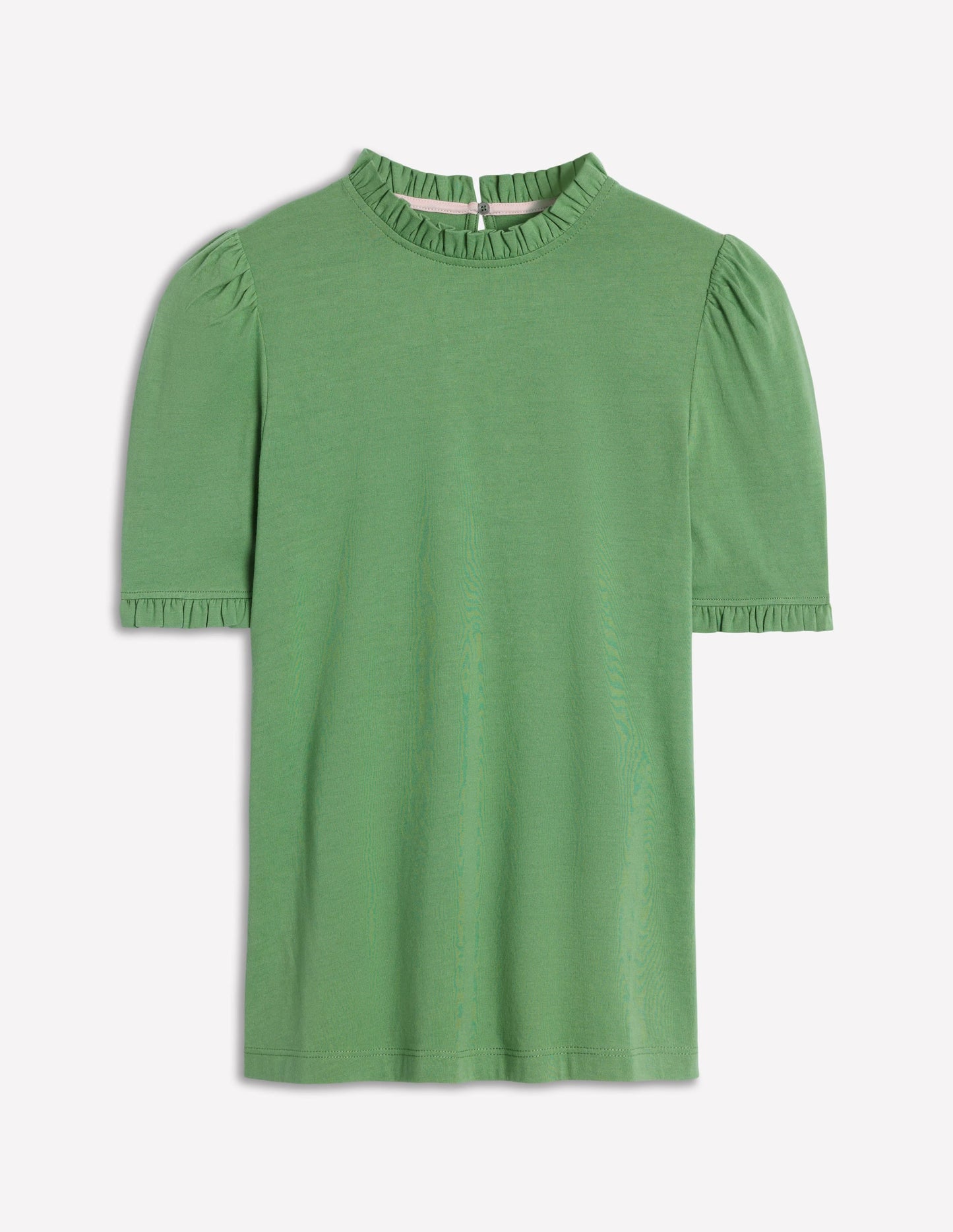 Supersoft Frill Detail T-shirt-Newt Green